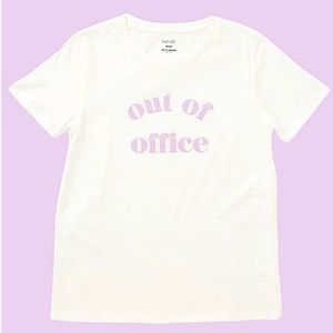 NWT ban.do Out of Office Tshirt